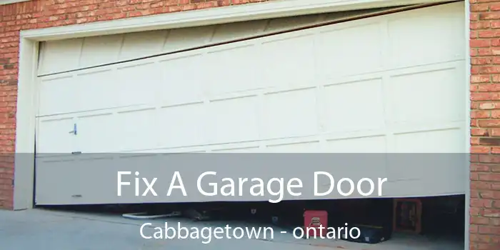 Fix A Garage Door Cabbagetown - ontario