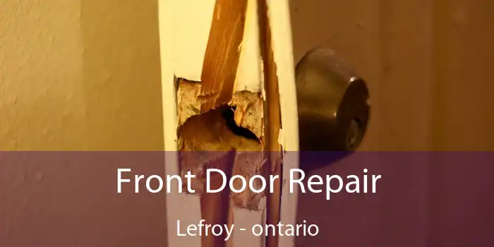 Front Door Repair Lefroy - ontario