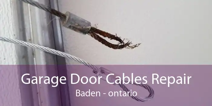 Garage Door Cables Repair Baden - ontario