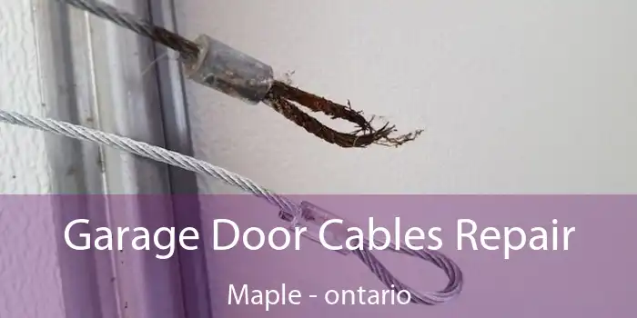 Garage Door Cables Repair Maple - ontario