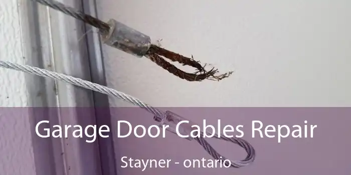 Garage Door Cables Repair Stayner - ontario