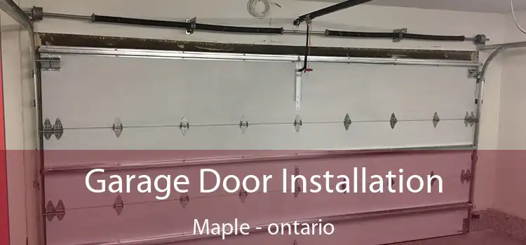 Garage Door Installation Maple - ontario