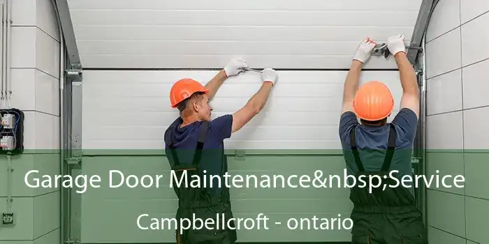 Garage Door Maintenance Service Campbellcroft - ontario