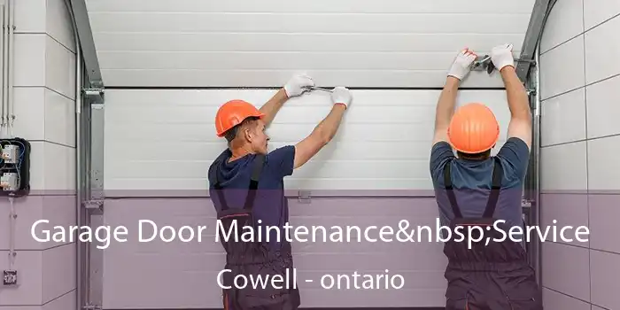 Garage Door Maintenance Service Cowell - ontario