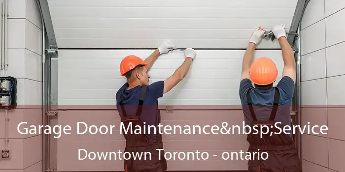 Garage Door Maintenance Service Downtown Toronto - ontario
