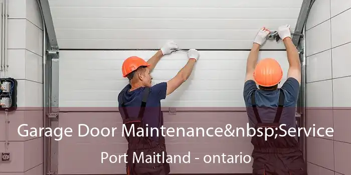 Garage Door Maintenance Service Port Maitland - ontario