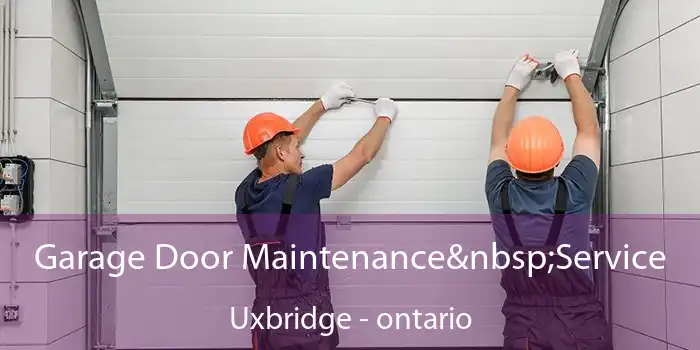 Garage Door Maintenance&nbsp;Service Uxbridge - ontario