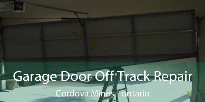 Garage Door Off Track Repair Cordova Mines - ontario