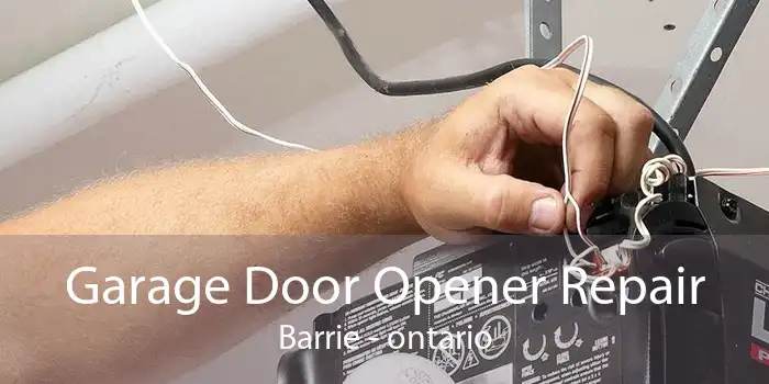 Garage Door Opener Repair Barrie - ontario