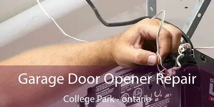 Garage Door Opener Repair College Park - ontario