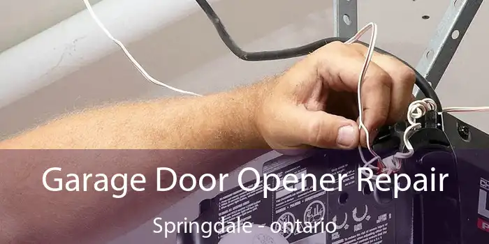 Garage Door Opener Repair Springdale - ontario