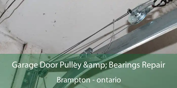 Garage Door Pulley & Bearings Repair Brampton - ontario