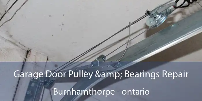 Garage Door Pulley & Bearings Repair Burnhamthorpe - ontario