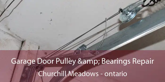 Garage Door Pulley & Bearings Repair Churchill Meadows - ontario