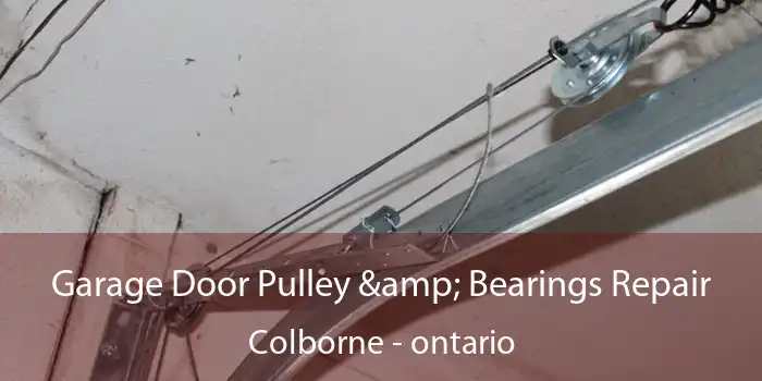 Garage Door Pulley & Bearings Repair Colborne - ontario