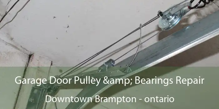 Garage Door Pulley & Bearings Repair Downtown Brampton - ontario
