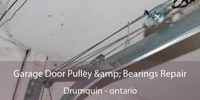 Garage Door Pulley & Bearings Repair Drumquin - ontario