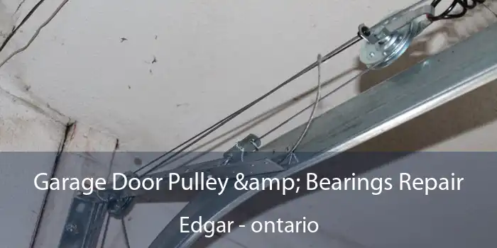 Garage Door Pulley & Bearings Repair Edgar - ontario