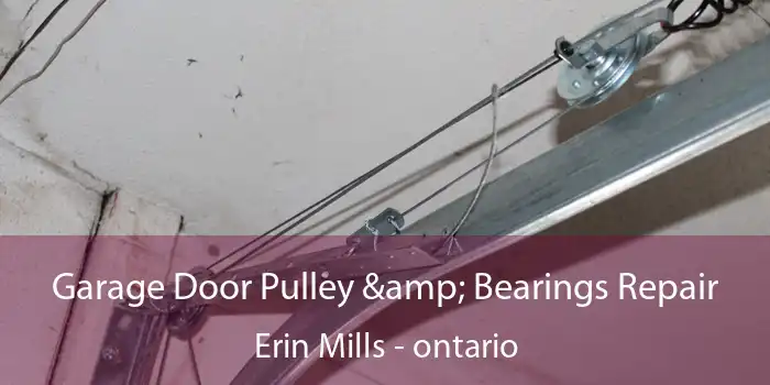 Garage Door Pulley & Bearings Repair Erin Mills - ontario