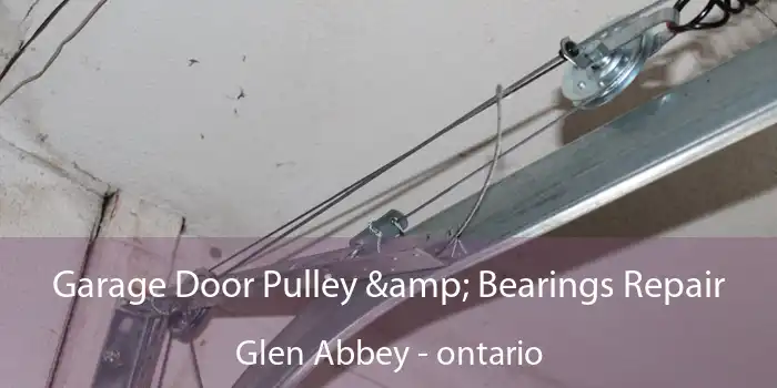 Garage Door Pulley & Bearings Repair Glen Abbey - ontario