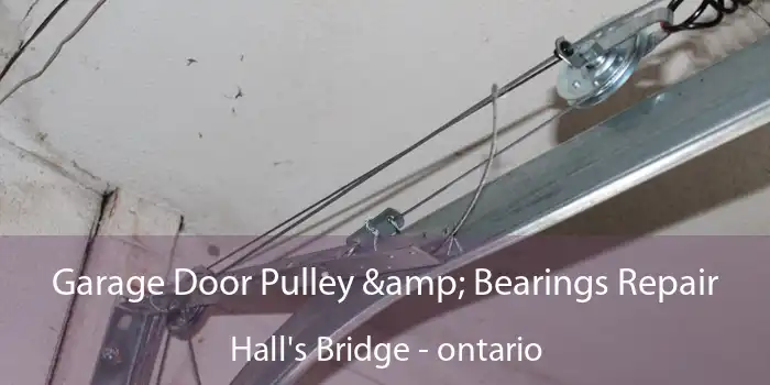 Garage Door Pulley & Bearings Repair Hall's Bridge - ontario