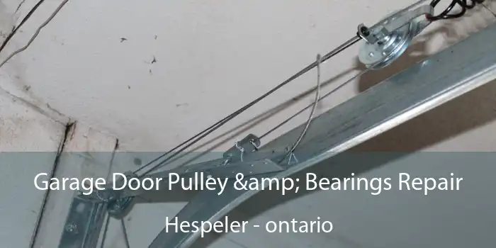 Garage Door Pulley & Bearings Repair Hespeler - ontario