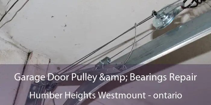 Garage Door Pulley & Bearings Repair Humber Heights Westmount - ontario