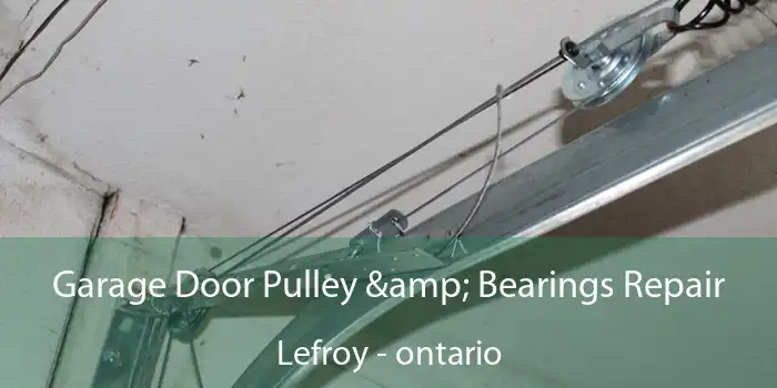 Garage Door Pulley & Bearings Repair Lefroy - ontario