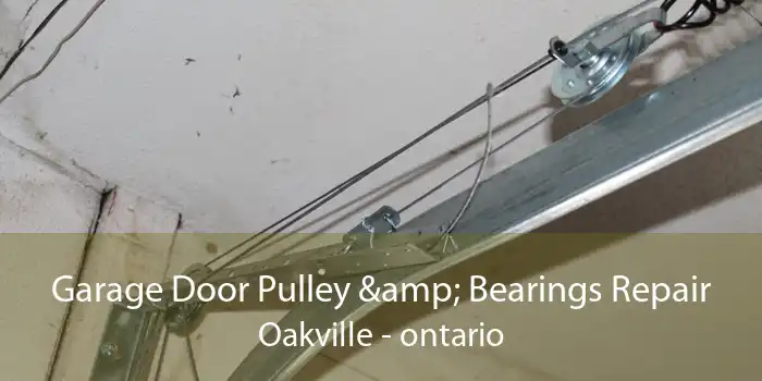Garage Door Pulley & Bearings Repair Oakville - ontario