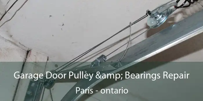 Garage Door Pulley & Bearings Repair Paris - ontario