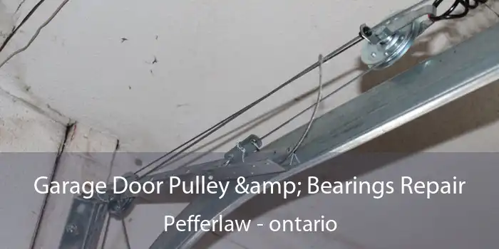 Garage Door Pulley & Bearings Repair Pefferlaw - ontario