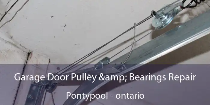 Garage Door Pulley & Bearings Repair Pontypool - ontario