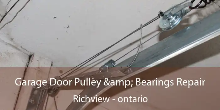 Garage Door Pulley & Bearings Repair Richview - ontario
