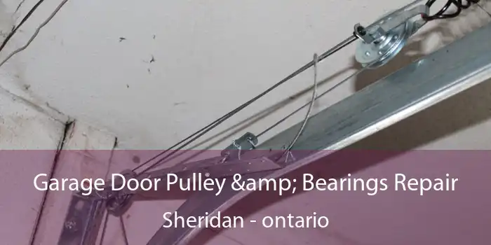 Garage Door Pulley & Bearings Repair Sheridan - ontario