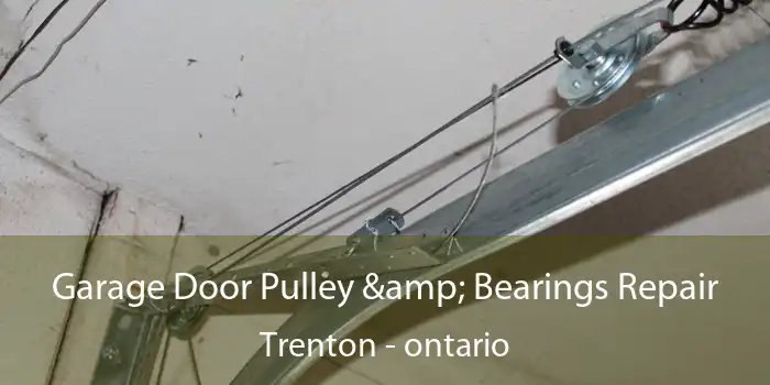 Garage Door Pulley & Bearings Repair Trenton - ontario