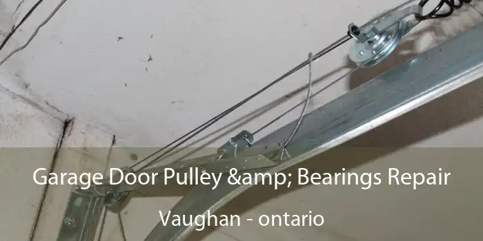 Garage Door Pulley & Bearings Repair Vaughan - ontario