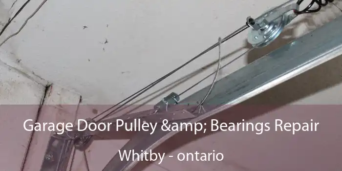 Garage Door Pulley & Bearings Repair Whitby - ontario