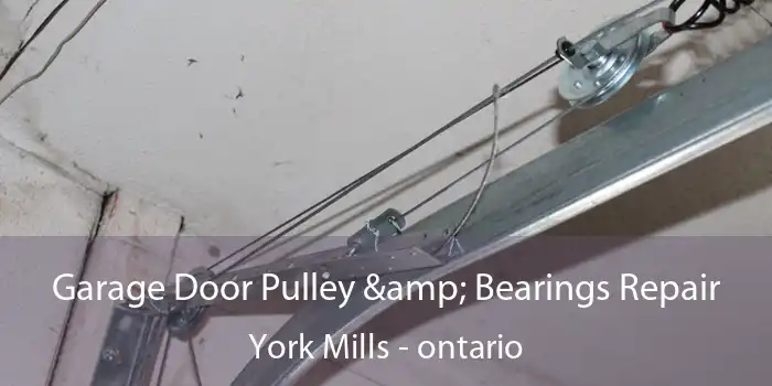 Garage Door Pulley & Bearings Repair York Mills - ontario