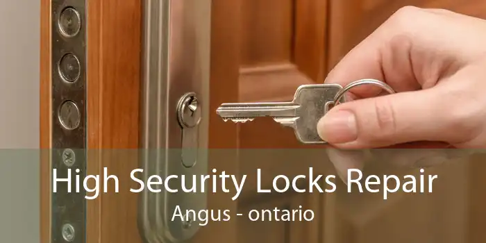 High Security Locks Repair Angus - ontario