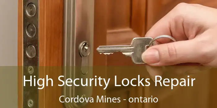 High Security Locks Repair Cordova Mines - ontario