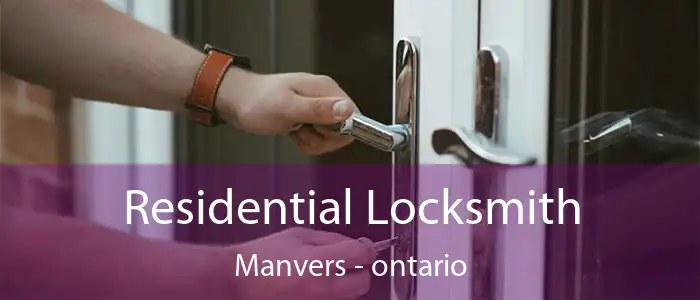 Residential Locksmith Manvers - ontario