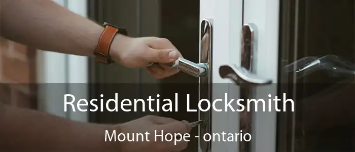 Residential Locksmith Mount Hope - ontario