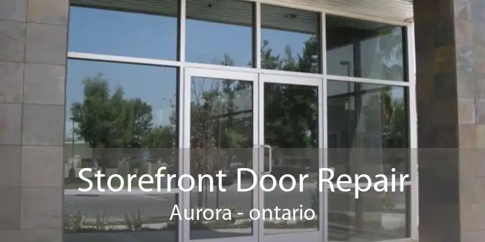 Storefront Door Repair Aurora - ontario