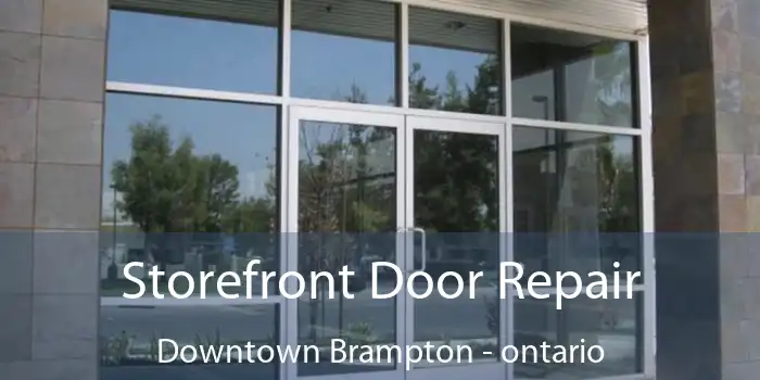 Storefront Door Repair Downtown Brampton - ontario
