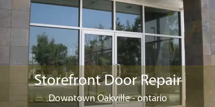Storefront Door Repair Downtown Oakville - ontario