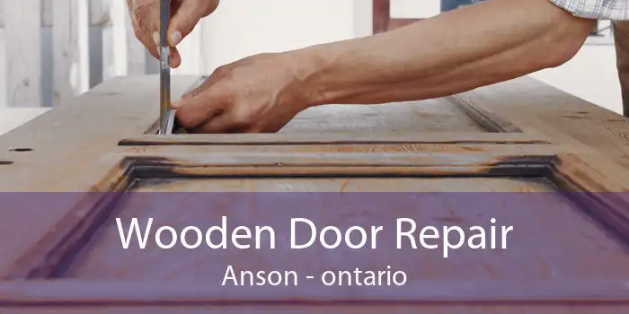 Wooden Door Repair Anson - ontario