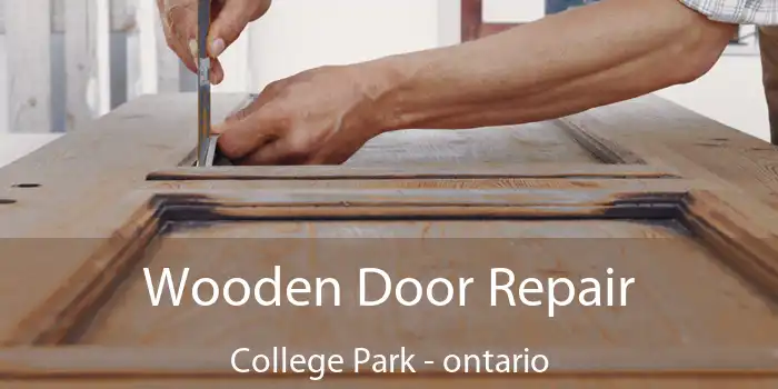 Wooden Door Repair College Park - ontario